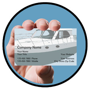 Cartes de visite du thème nautique