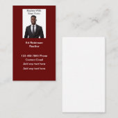 Cartes de visite du thème Réalisateur afro-américa (Devant / Derrière)