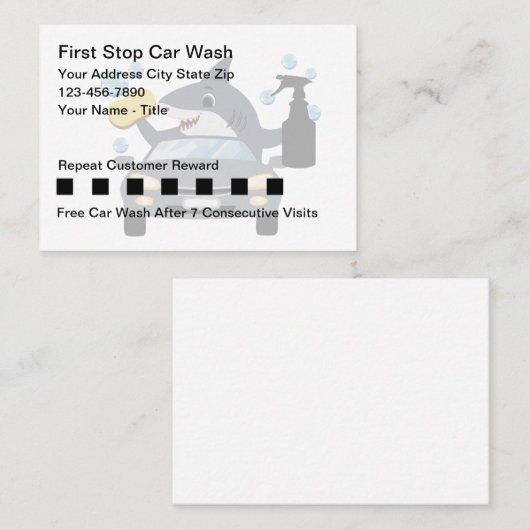 Cartes de visite du thème Récompenses client de la (Devant / Derrière)