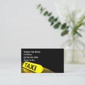 Cartes de visite du transport léger de taxi (Debout devant)