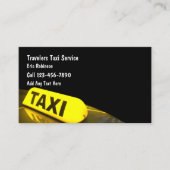 Cartes de visite du transport léger de taxi (Devant)