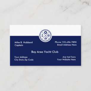 Cartes de visite du Yacht Club Marin