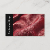 Cartes de visite d'une boutique en cuir classique (Devant)