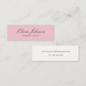 Cartes de visite d'une manière élégante chics | (Devant / Derrière)