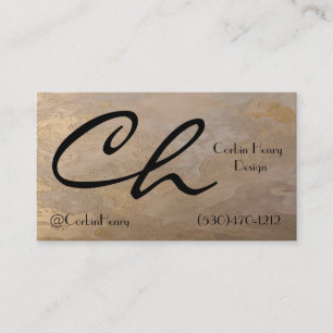 Cartes de visite Easy Beige Gold