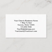 Cartes de visite Ecclésiaste 3:8 KJV Bible (Dos)