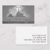 Cartes de visite Église Ciel Croix Céleste (Devant / Derrière)