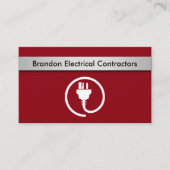 Cartes de visite électriques d'entrepreneur (Devant)