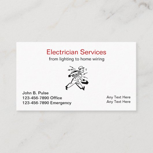 Cartes de visite électroniques simples (Devant)