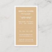 Cartes de visite élégante collage de mariage coule (Dos)