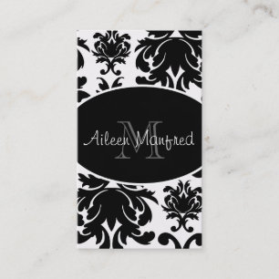 Cartes de visite élégantes avec monogramme