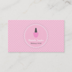 Cartes de visite élégantes de vernis à ongles pour