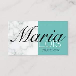 Cartes de visite élégantes en marbre bicolore pour