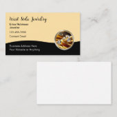 Cartes de visite élégantes pour bijouterie (Devant / Derrière)