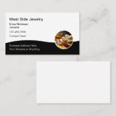 Cartes de visite élégantes pour bijouterie (Devant / Derrière)