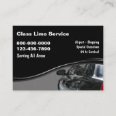 Cartes de visite élégantes pour entreprise de taxi (Devant)