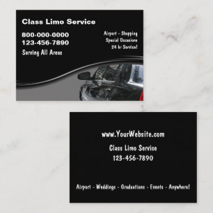 Cartes de visite élégantes pour entreprise de taxi