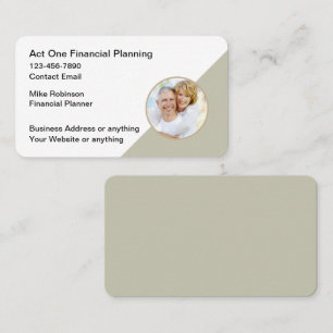Cartes de visite élégantes pour planificateur fina