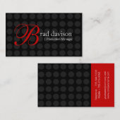 Cartes de visite élégants (Devant / Derrière)