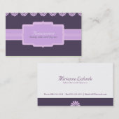 Cartes de visite élégants (Devant / Derrière)