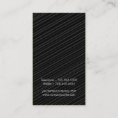 Cartes de visite élégants (Dos)