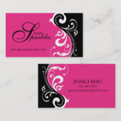 Cartes de visite élégants (Devant / Derrière)