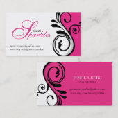 Cartes de visite élégants (Devant / Derrière)