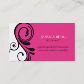 Cartes de visite élégants (Dos)