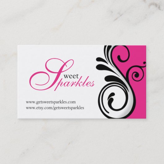 Cartes de visite élégants (Devant)