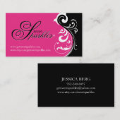 Cartes de visite élégants (Devant / Derrière)