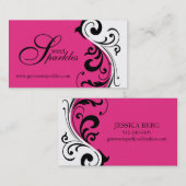 Cartes de visite élégants (Devant / Derrière)