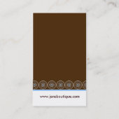 Cartes de visite élégants (Dos)