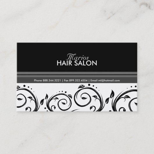 Cartes de visite élégants (Devant)