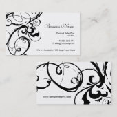 Cartes de visite élégants (Devant / Derrière)