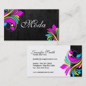 Cartes de visite élégants audacieux (Devant / Derrière)