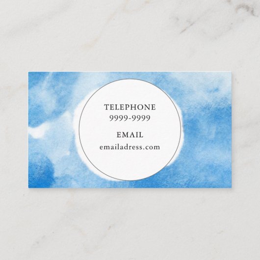Cartes de visite élégants d'aquarelle (Dos)