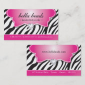 Cartes de visite élégants de bijoutier (Devant / Derrière)