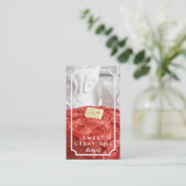 Cartes de visite élégants de boulangerie de gâteau (Debout devant)