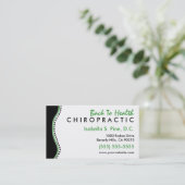 Cartes de visite élégants de chiropractie de (Debout devant)