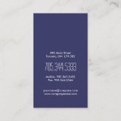 Cartes de visite élégants de coiffeur de (Dos)