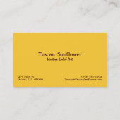 Cartes de visite élégants de conception (Dos)