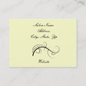 Cartes de visite élégants de cosmétologie (Dos)