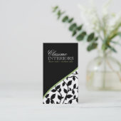 Cartes de visite élégants de damassé (Debout devant)