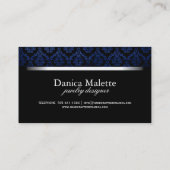 Cartes de visite élégants de damassé (Dos)