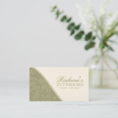 Cartes de visite élégants de damassé (Debout devant)