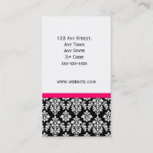 Cartes de visite élégants de damassé de (Dos)