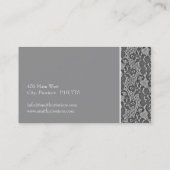 Cartes de visite élégants de dentelle (Dos)