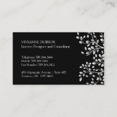 Cartes de visite élégants de dessinateur (Dos)