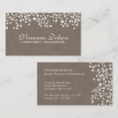 Cartes de visite élégants de dessinateur (Devant / Derrière)