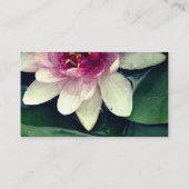 Cartes de visite élégants de fleur de Lotus (Dos)